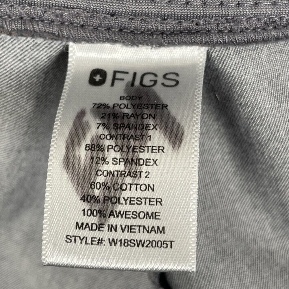 Figs Zamora Jogger Womens Size‎ Extra Large TALL Gray Hospital Nursing Stretch - Picture 9 of 13